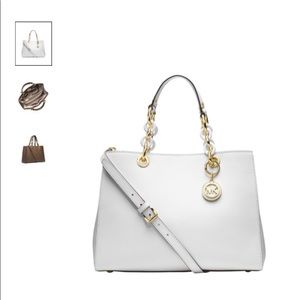 Michael Kors Cynthia medium satchel leather bag